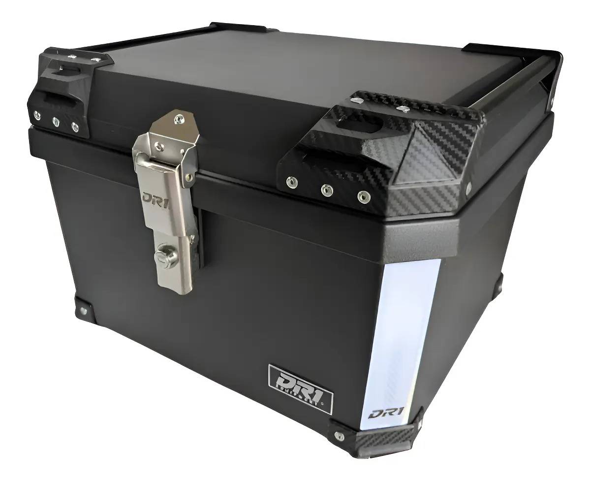 Baul Maletero Dr1 57 Litros Con Espaldar Base Desmontable Negro